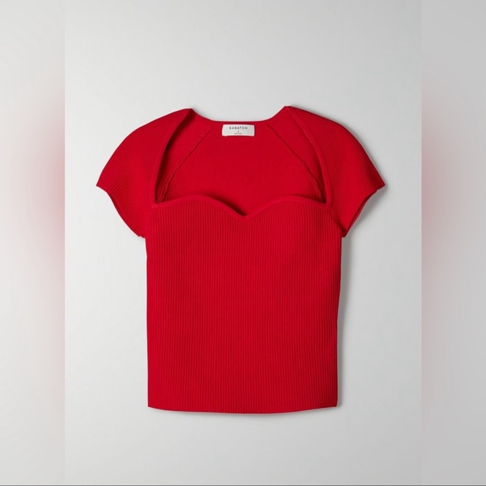 NWOT Sculpt knit sweetheart top